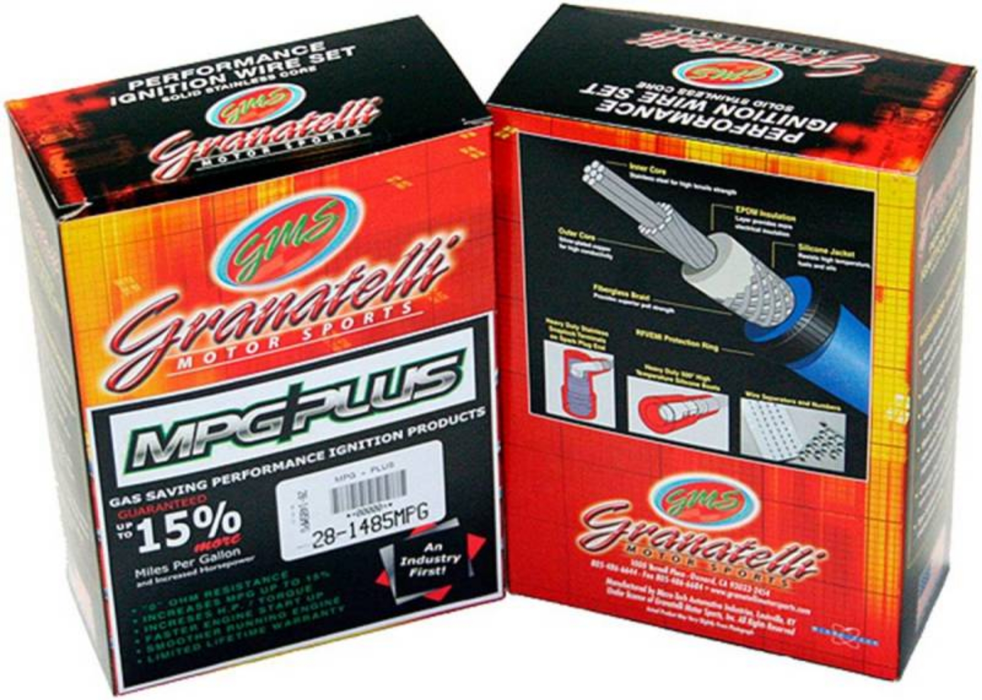 Picture of Granatelli 03-07 Dodge 5-7L Hemi Less-Coil Conn Kit Perf Ignition Wire Set - Red Wire