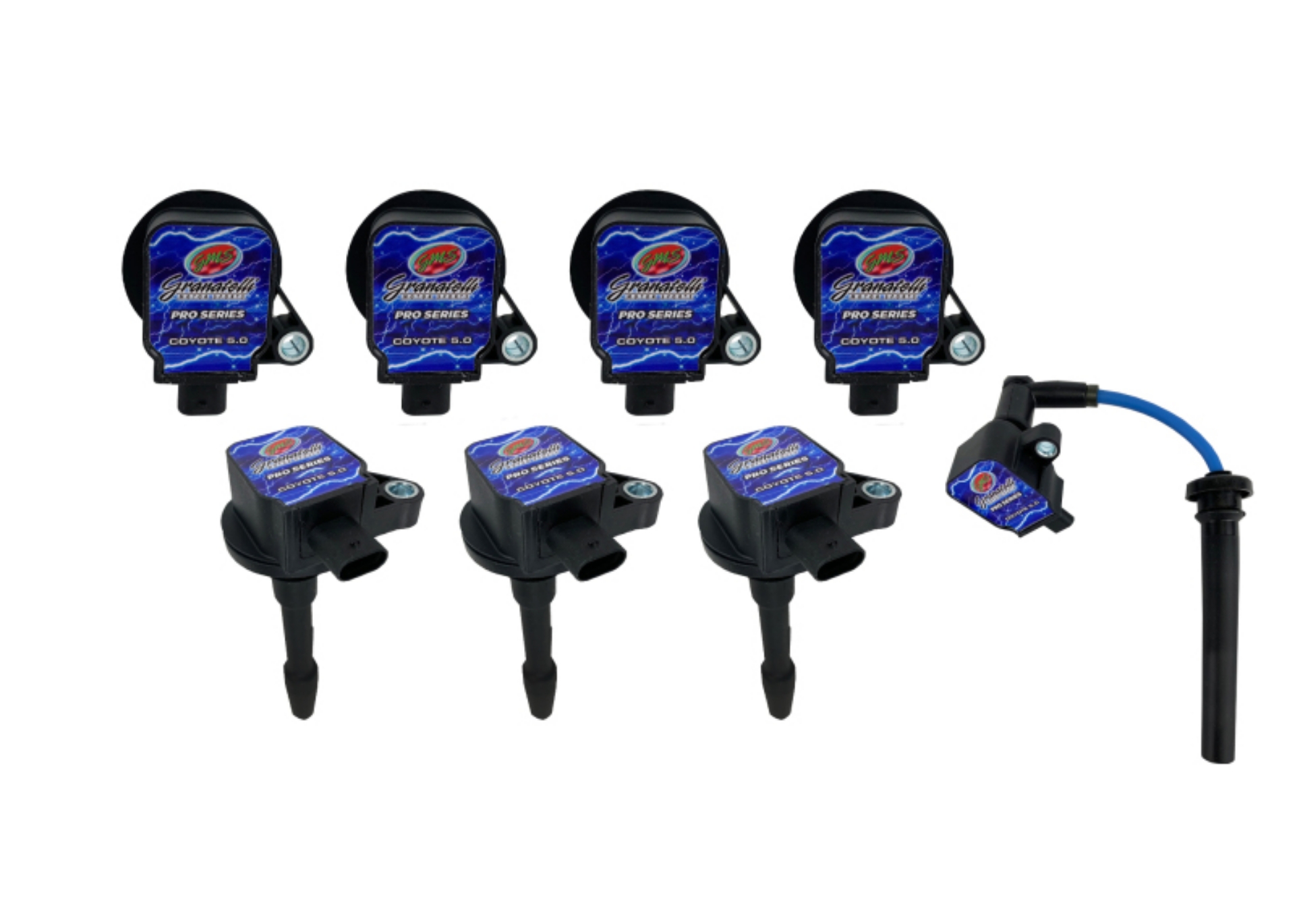 Picture of Granatelli 18-23 Ford 5-0L 4V Pro Series Coil-On-Plug Wire Conn Kit w-Coil Packs 60K Volts
