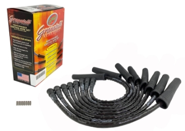 Picture of Granatelli 10-14 Ford 6-2L Perf Wire Set w-Inserts-Black Hi-Temp Jacket-Black Fire Sleeve