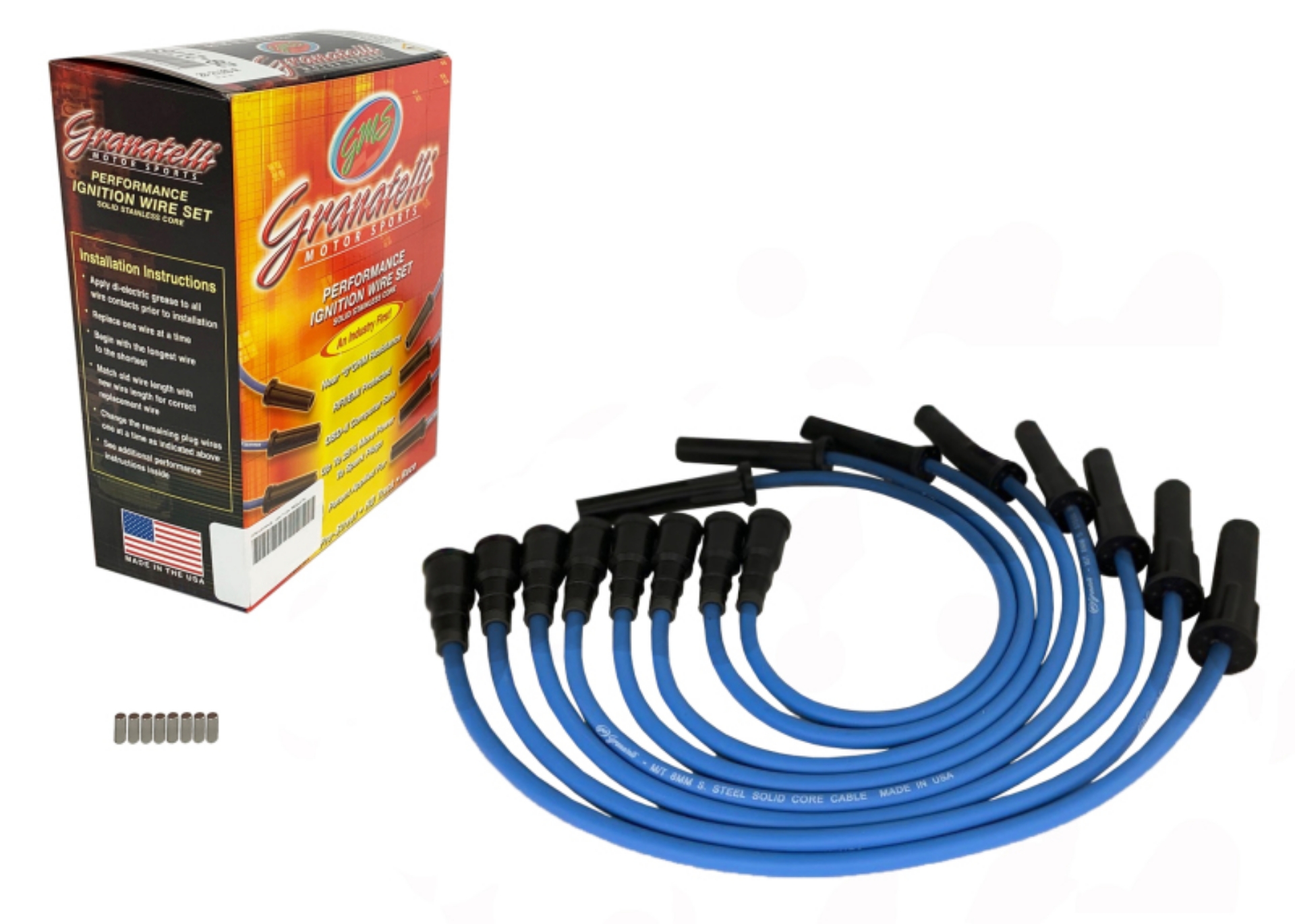 Picture of Granatelli 10-14 Ford 6-2L Blue Ignition Wires Excl Coil Packs