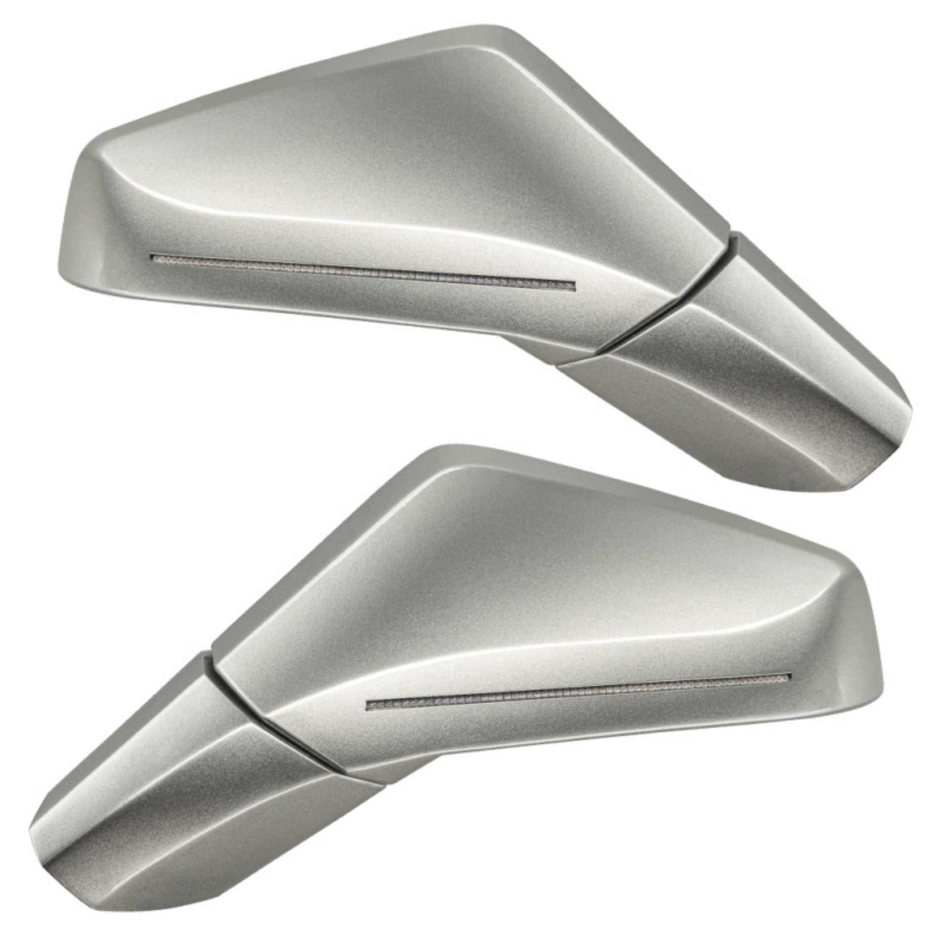 Picture of Oracle 05-13 Chevy Corvette C6 Concept Side Mirrors - Light Tarnished Silver Metallic 67U