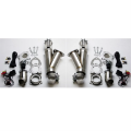 Picture of Granatelli 3-0in Alum Mild Steel Electronic Dual Slip Fit Exhaust Cutout w-Band Clamps