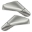 Picture of Oracle 05-13 Chevy Corvette C6 XM Concept Side Mirrors Ghosted- Light Tarnished Silver Metallic67U