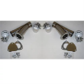 Picture of Granatelli 2-5in Stainless Steel Manual Dual Exhaust Cutout Kit w-Slip Fit Band Clamp
