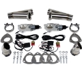 Picture of Granatelli 3-0in Stainless Steel Electronic Dual Exhaust Cutout
