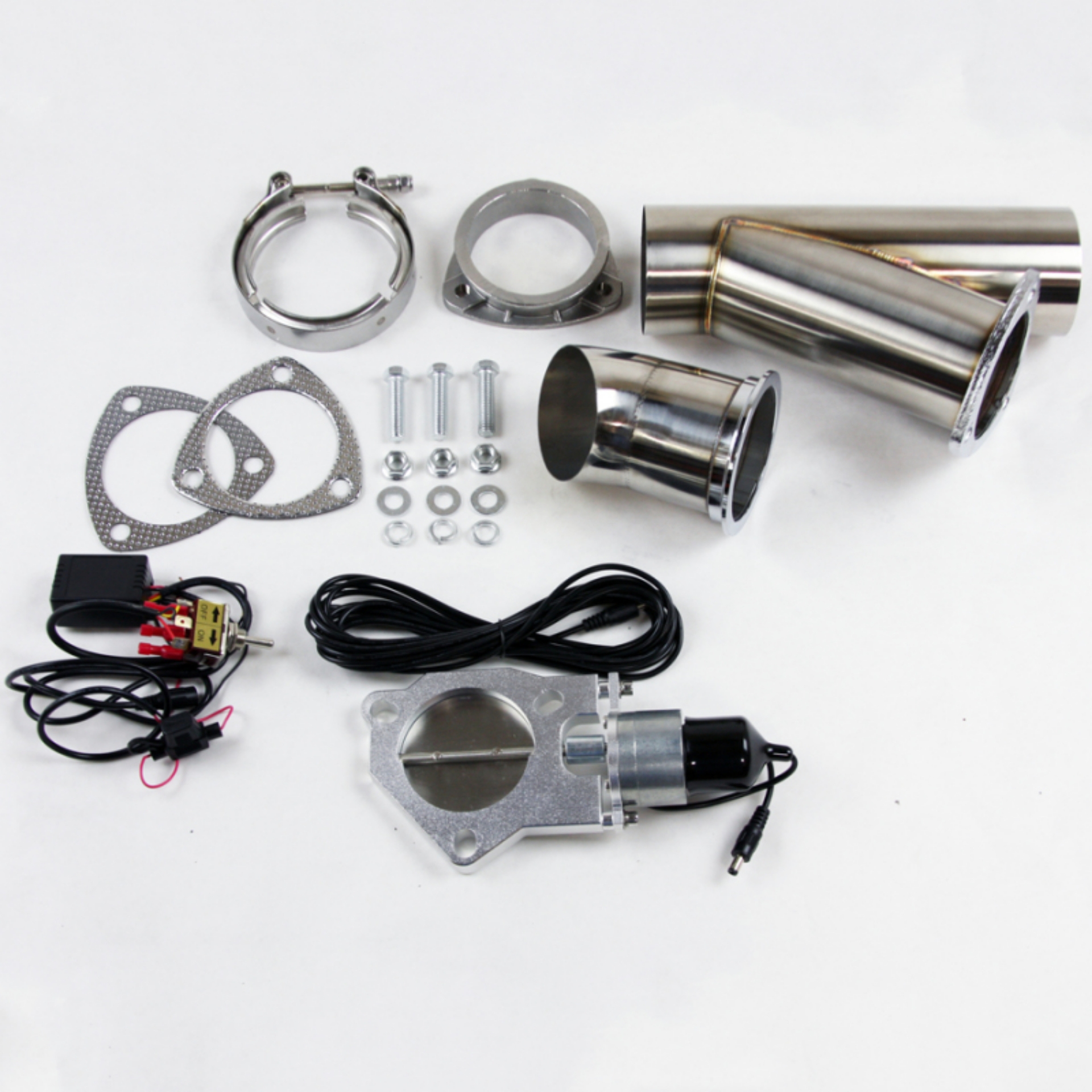 Picture of Granatelli 4-0in Stainless Steel Electronic Exhaust Cutout
