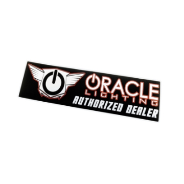 Picture of Oracle Authorized Dealer Bumper Sticker - Black-Orange