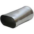 Picture of Granatelli 3-0in Round to 3-0in Oval Weld In Exhaust Adapter