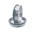 Picture of Granatelli 3-0in Stainless Steel Dual Seal Clamp Weld-On Ferrule Set