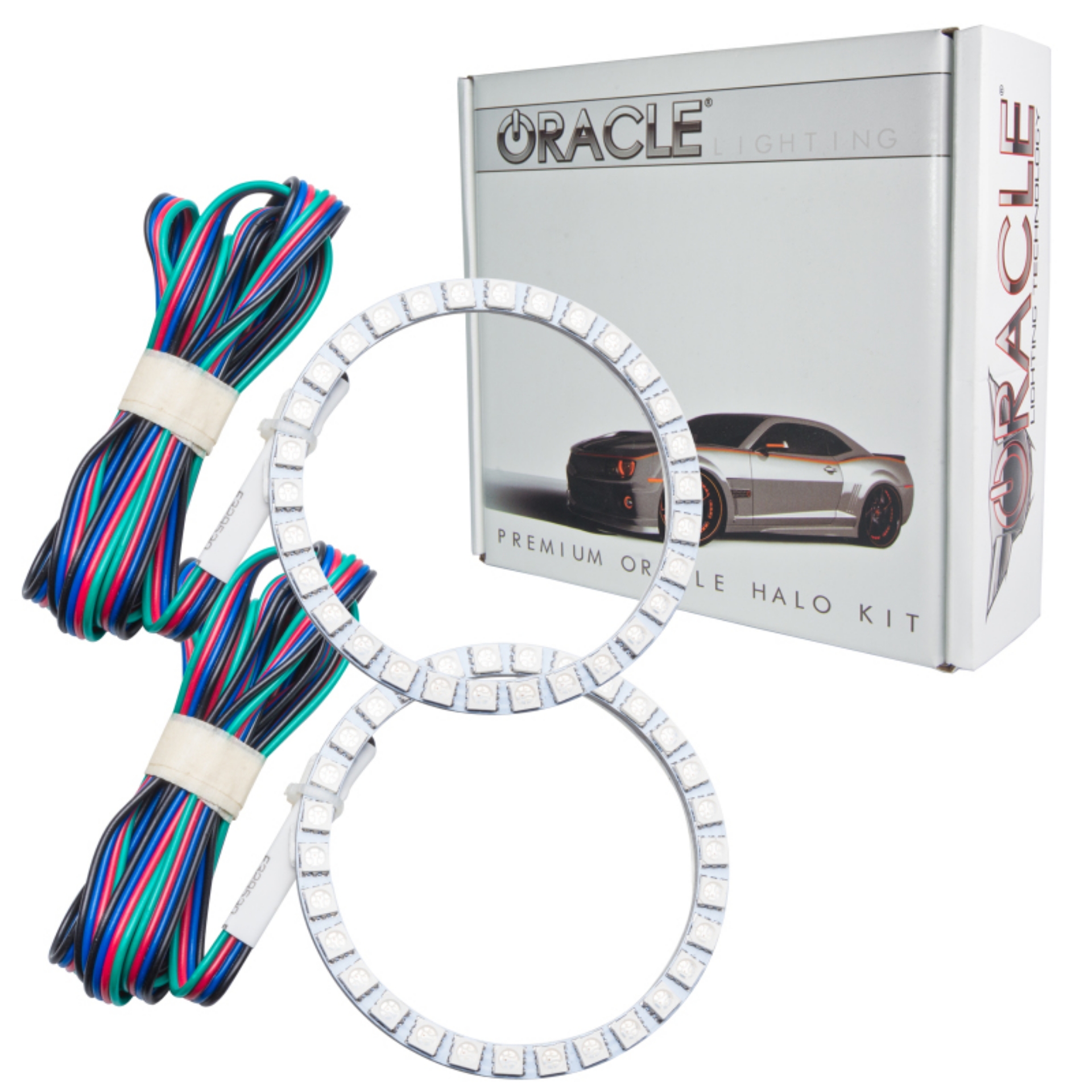 Picture of Oracle Dodge Charger 11-12 LED Fog Halo Kit - ColorSHIFT