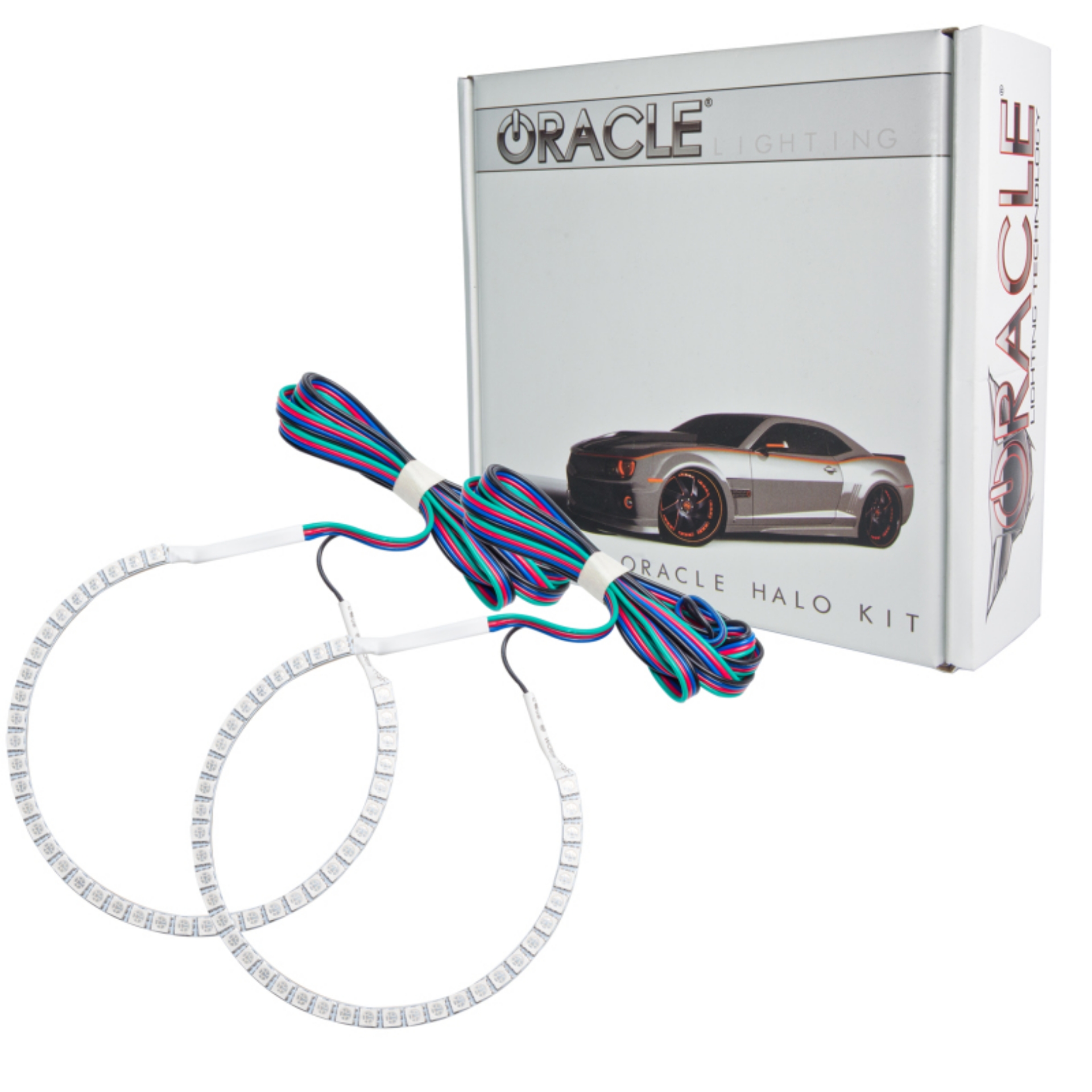 Picture of Oracle Dodge Ram 02-05 LED Fog Halo Kit - ColorSHIFT
