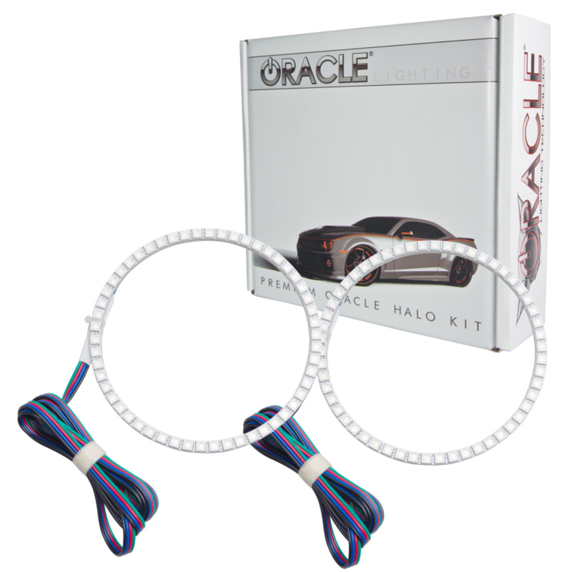 Picture of Oracle Ford Mustang GT 13-14 LED Fog Halo Kit - ColorSHIFT