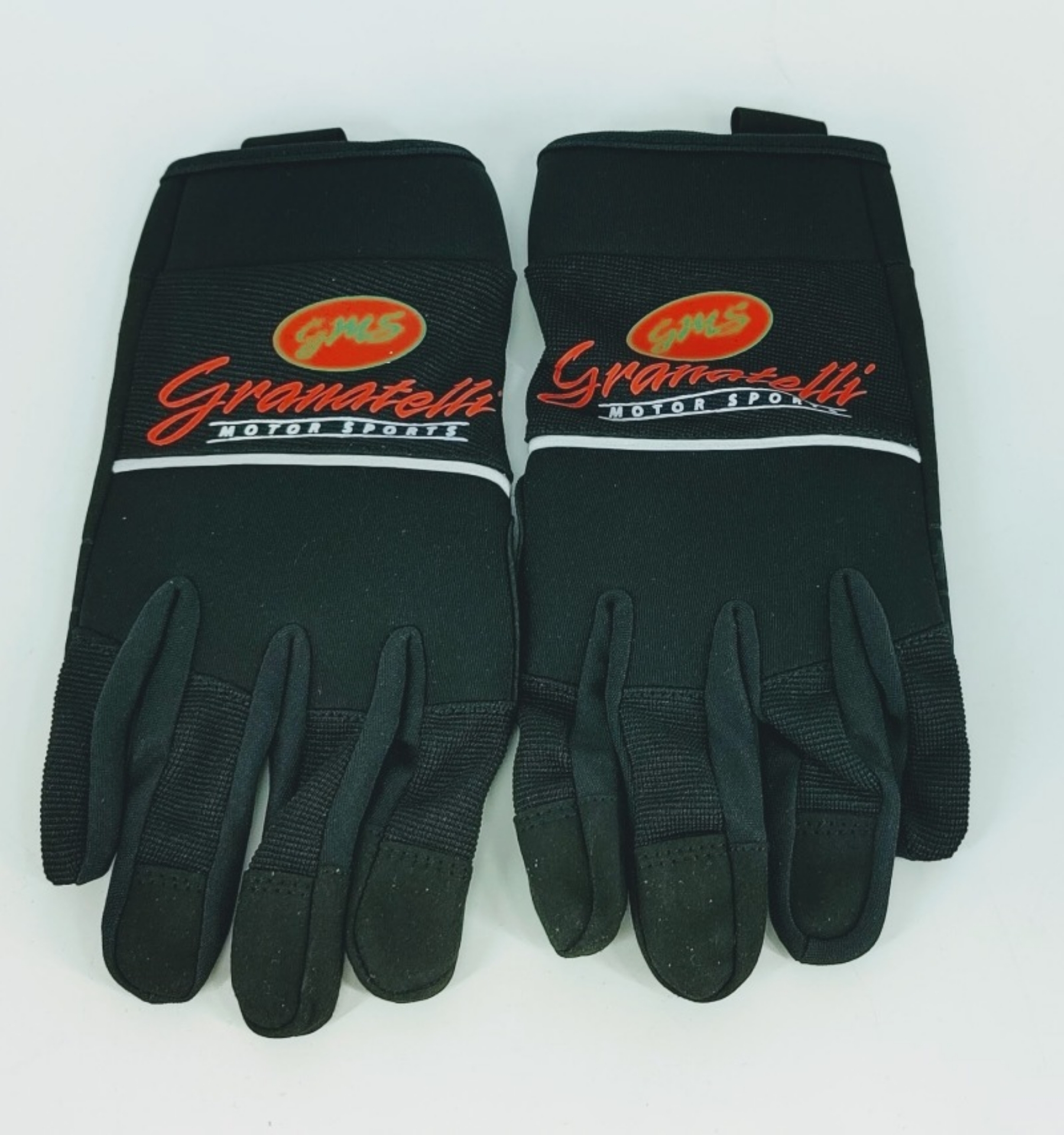 Picture of Granatelli Medium Mechanics Work Gloves - Black w-Touch Screen Finger Tips & Granatelli Logo