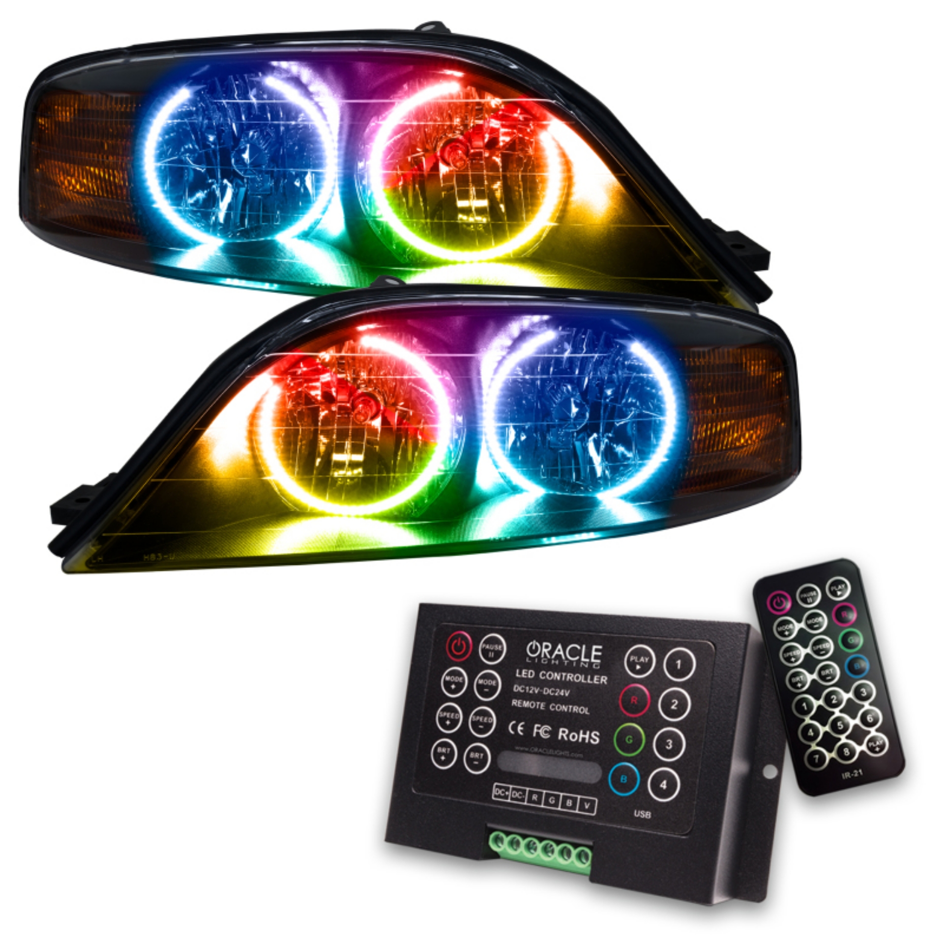Picture of Oracle 00-02 Lincoln LS SMD HL - ColorSHIFT w- 2-0 Controller