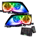 Picture of Oracle 02-05 BMW 3 Series SMD HL - Black - ColorSHIFT w- 2-0 Controller