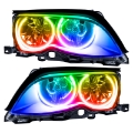 Picture of Oracle 02-05 BMW 3 Series SMD HL - Black - ColorSHIFT w-o Controller