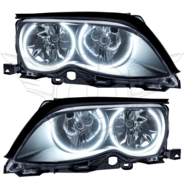 Picture of Oracle 02-05 BMW 3 Series SMD HL - Black - ColorSHIFT w- BC1 Controller