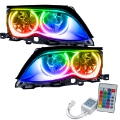 Picture of Oracle 02-05 BMW 3 Series SMD HL - Black - ColorSHIFT w- Simple Controller