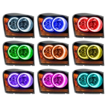 Picture of Oracle 04-06 Dodge Durango SMD HL - Black - ColorSHIFT w-o Controller