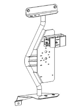 Picture of Go Rhino 18-24 Jeep Wrangler JL-JLU-JT Front Fender Jack Mount for Hi-Lift Jack - Tex- Blk