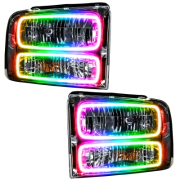 Picture of Oracle 05 Ford Excursion SMD HL - Chrome - ColorSHIFT w- 2-0 Controller