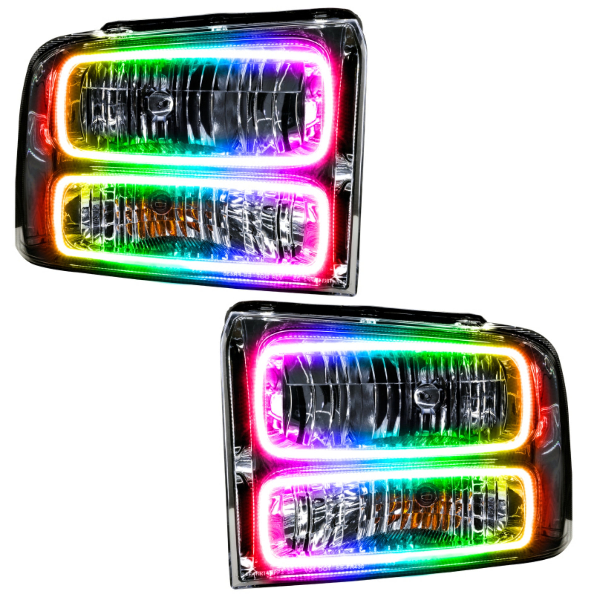 Picture of Oracle 05 Ford Excursion SMD HL - Chrome - ColorSHIFT w- Simple Controller