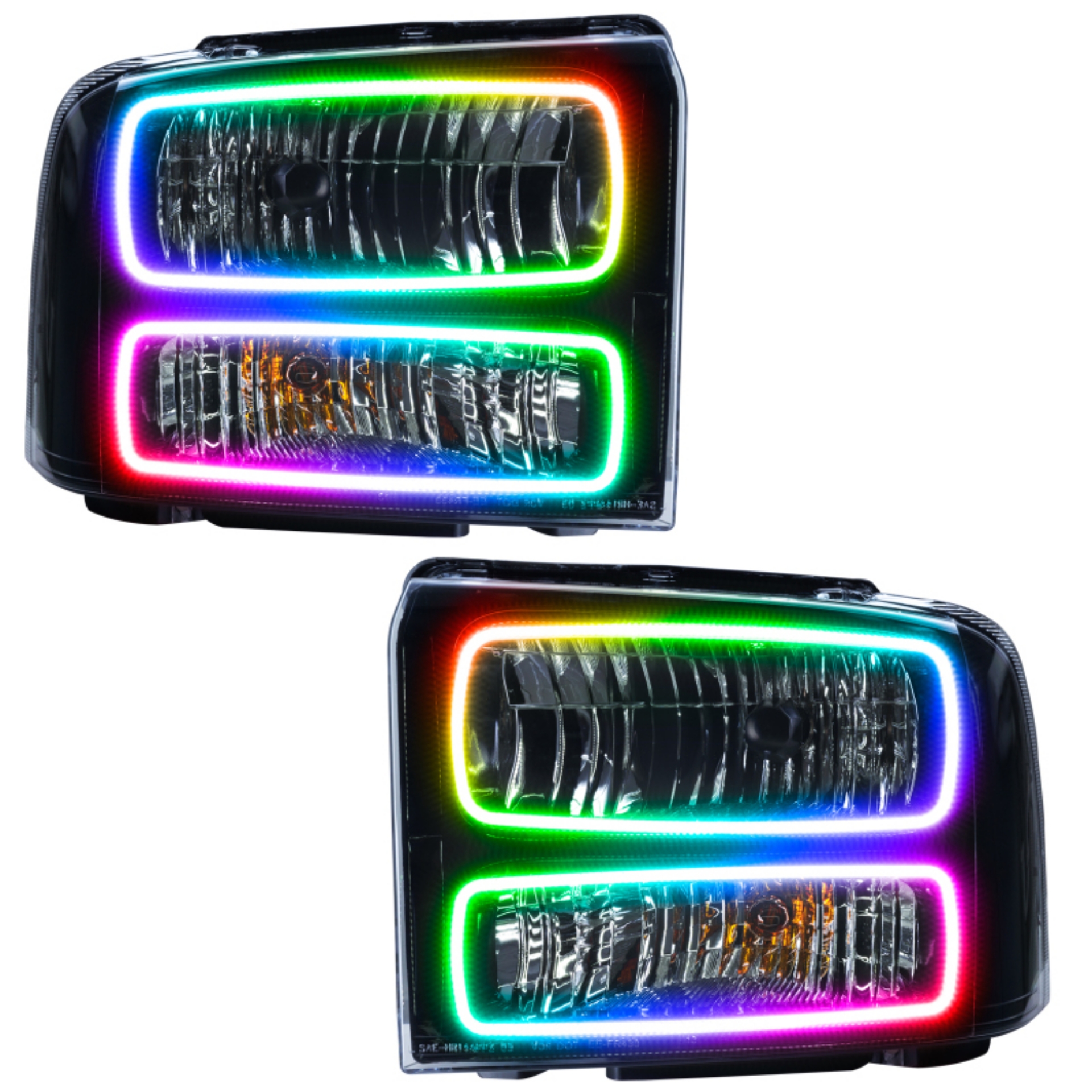 Picture of Oracle 05 Ford Excursion SMD HL - Black - ColorSHIFT w- 2-0 Controller