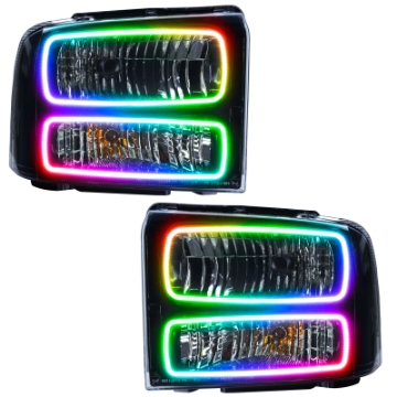 Picture of Oracle 05 Ford Excursion SMD HL - Black - ColorSHIFT w- Simple Controller