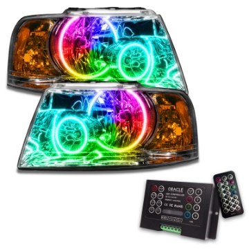 Picture of Oracle 03-06 Ford Expedition SMD HL - Chrome - ColorSHIFT w- 2-0 Controller