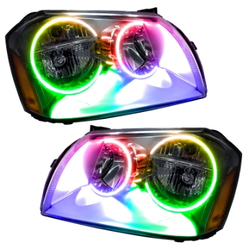 Picture of Oracle 05-07 Dodge Magnum SMD HL - Chrome - ColorSHIFT w- Simple Controller
