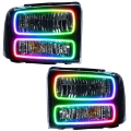 Picture of Oracle 05-07 Ford F-250-350 SMD HL - Black - ColorSHIFT w- 2-0 Controller