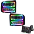 Picture of Oracle 05-07 Ford F-250-350 SMD HL - Black - ColorSHIFT w- 2-0 Controller