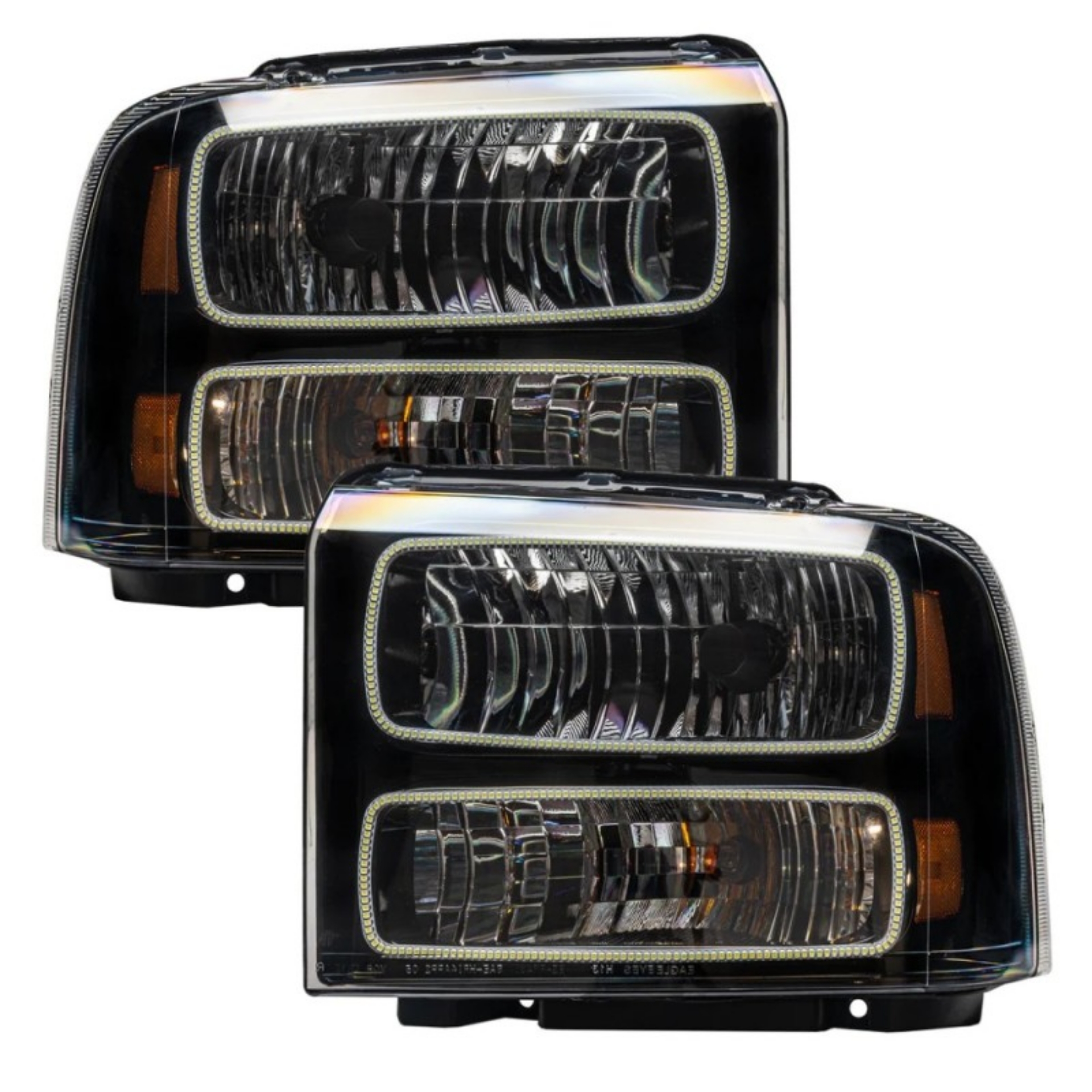 Picture of Oracle 05-07 Ford F-250-350 SMD HL - Black - ColorSHIFT w- BC1 Controller