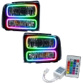 Picture of Oracle 05-07 Ford F-250-350 SMD HL - Black - ColorSHIFT w- Simple Controller