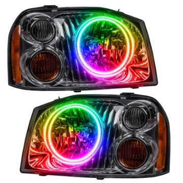 Picture of Oracle 01-04 Nissan Frontier SMD HL - Dual Halo - ColorSHIFT w- 2-0 Controller