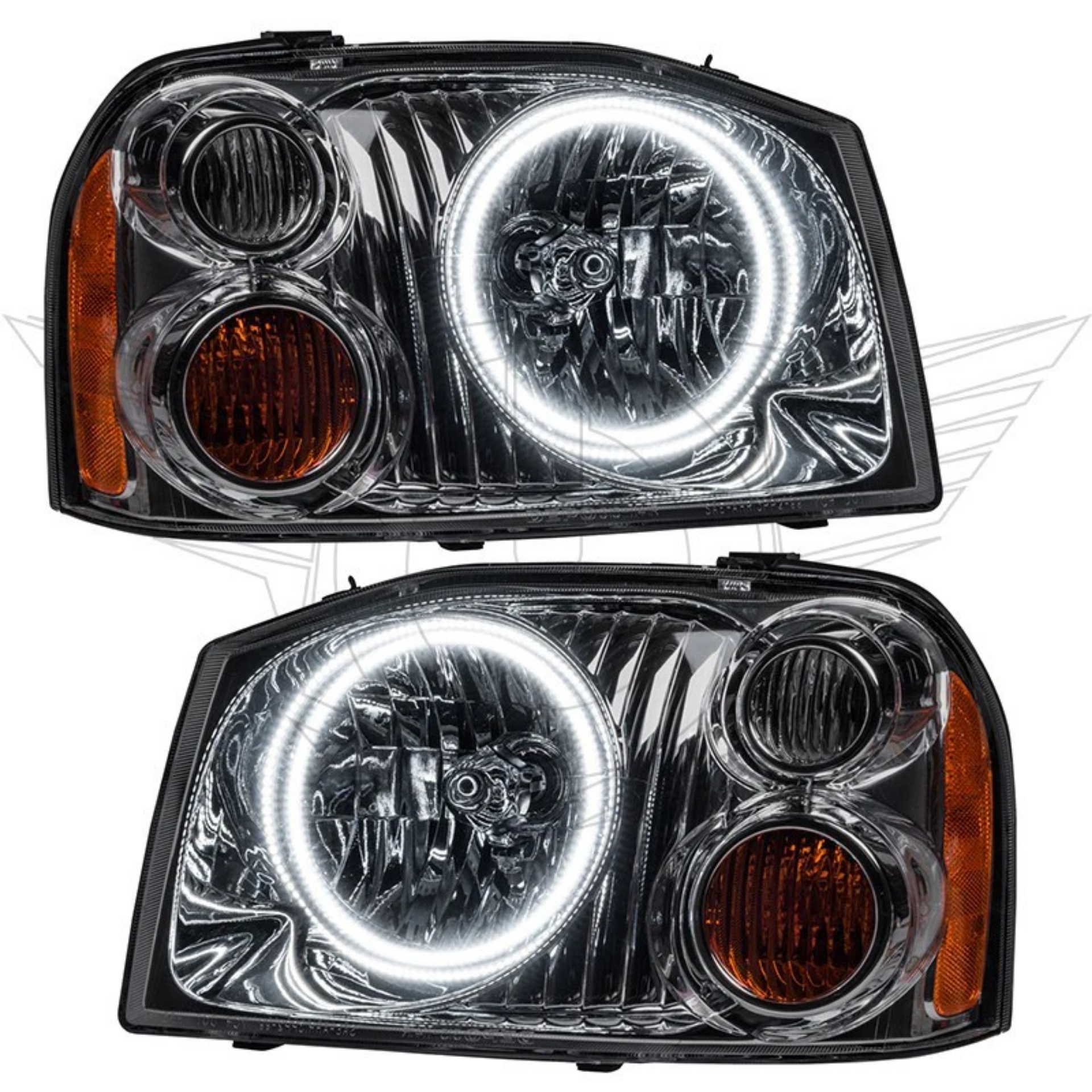 Picture of Oracle 01-04 Nissan Frontier SMD HL - Dual Halo - ColorSHIFT w- BC1 Controller