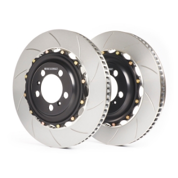 Picture of GiroDisc Audi B9 S4-S5-SQ5 Zinc Plated Slotted Front 2-Piece Rotors