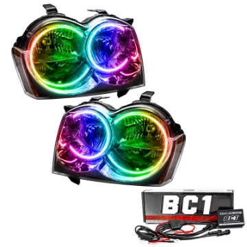 Picture of Oracle 05-07 Jeep Grand Cherokee SMD HL Non-HID - ColorSHIFT w- BC1 Controller