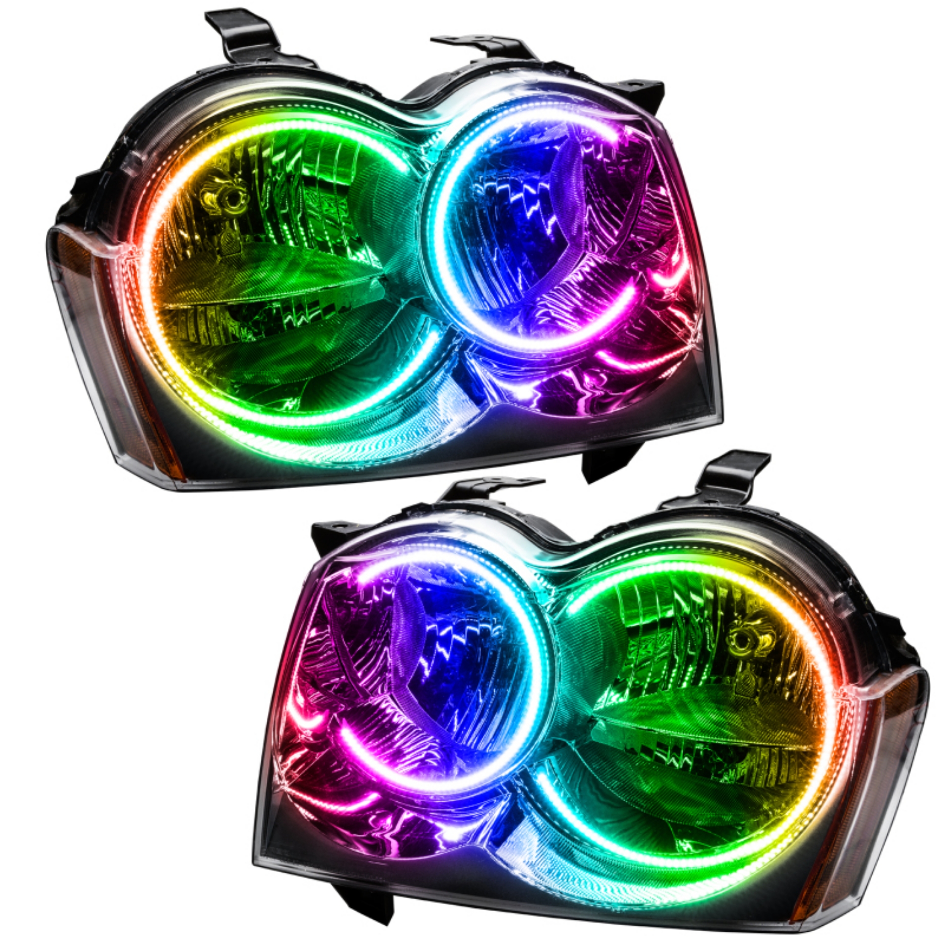 Picture of Oracle 05-07 Jeep Grand Cherokee SMD HL Non-HID - ColorSHIFT w- Simple Controller