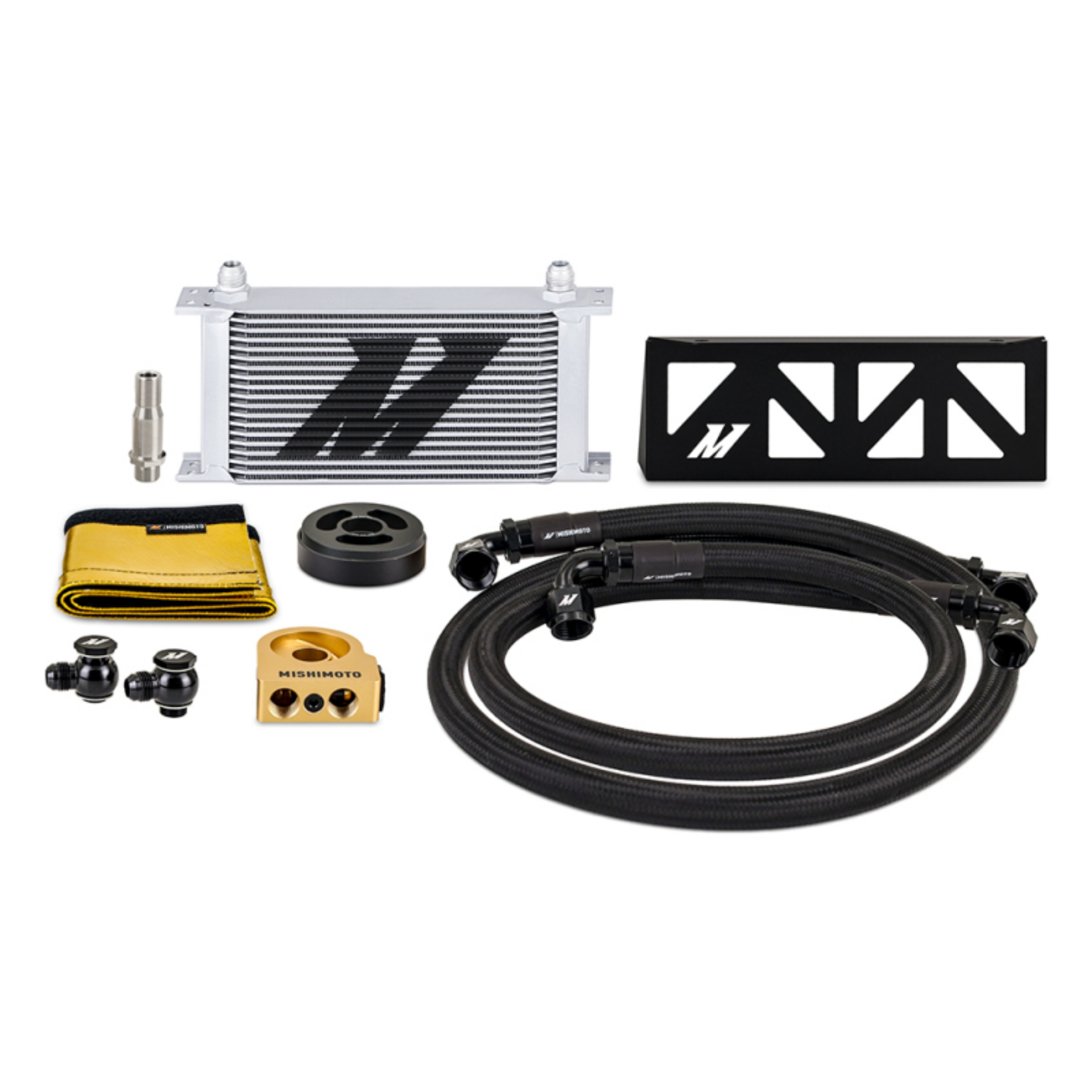 Picture of Mishimoto 22+ Subaru BRZ-Toyota GR86 Oil Cooler Kit Thermostatic - Silver