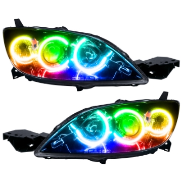 Picture of Oracle 04-09 Mazda 3 SMD HL - 4DR - Halogen Style - ColorSHIFT w- 2-0 Controller