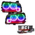 Picture of Oracle 05-10 Dodge Charger SMD HL Non-HID - Triple Halo - ColorSHIFT w- BC1 Cntrl