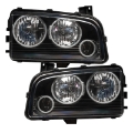 Picture of Oracle 05-10 Dodge Charger SMD HL Non-HID - Triple Halo - ColorSHIFT w- BC1 Cntrl
