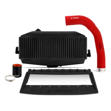 Picture of Mishimoto 22+ WRX TMIC Kit Black Core Red Pipes