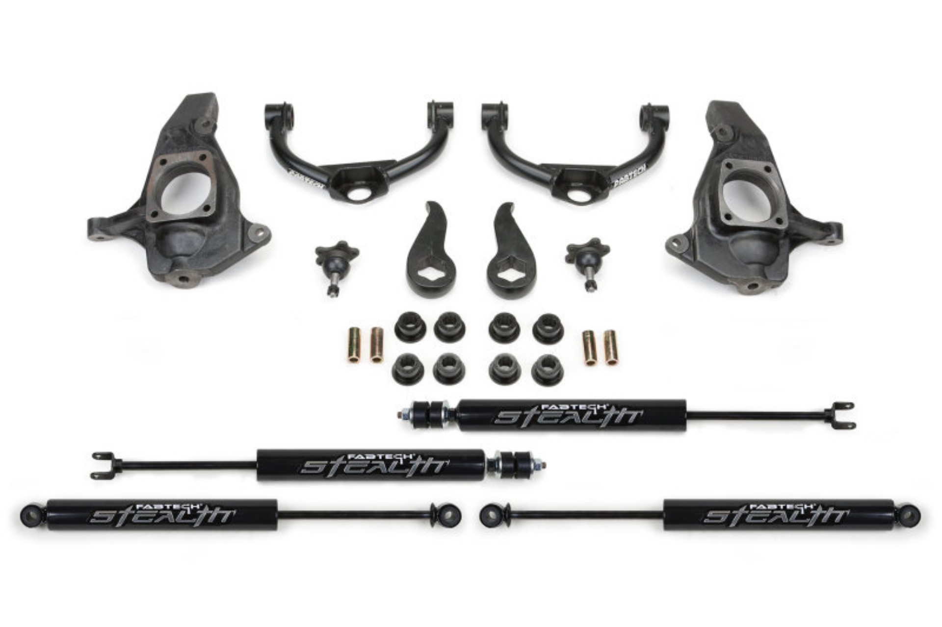 Picture of Fabtech 11-19 GM C-K2500HD-3500HD 4in Ultimate System w-Stealth Shocks