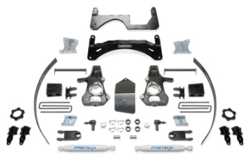 Picture of Fabtech 14-18 GM K1500 P-U w-oE Alm Or Stmp Stl UCA 6in Basic Sys w-Perf Shks