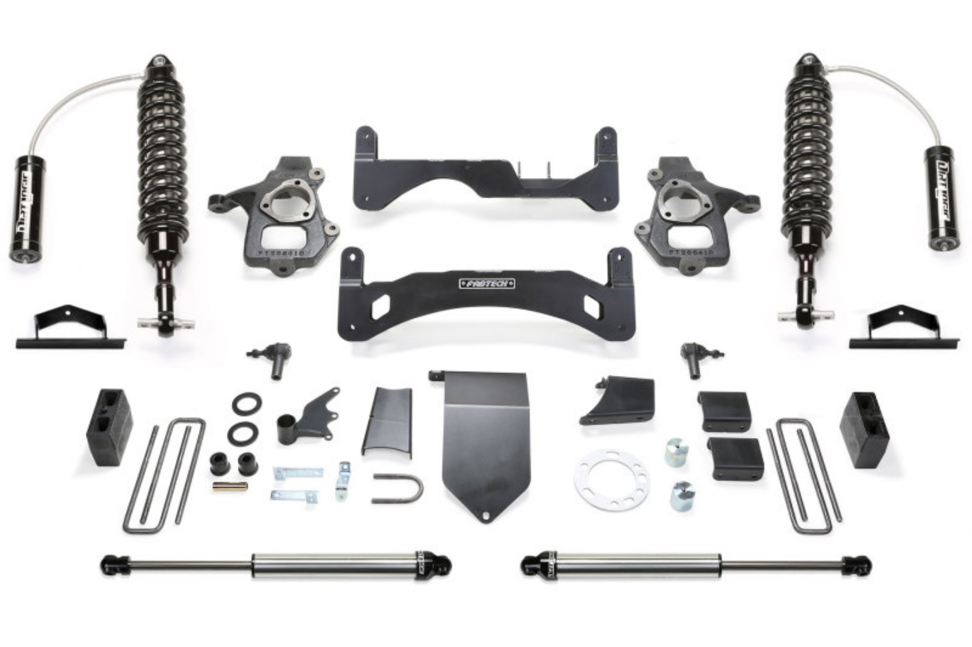 Picture of Fabtech 14-18 GM C-K1500 P-U w-oE Alm Or Stmp Stl UCA 6in Perf Sys G2 w-Dl 2-5 & 2-25