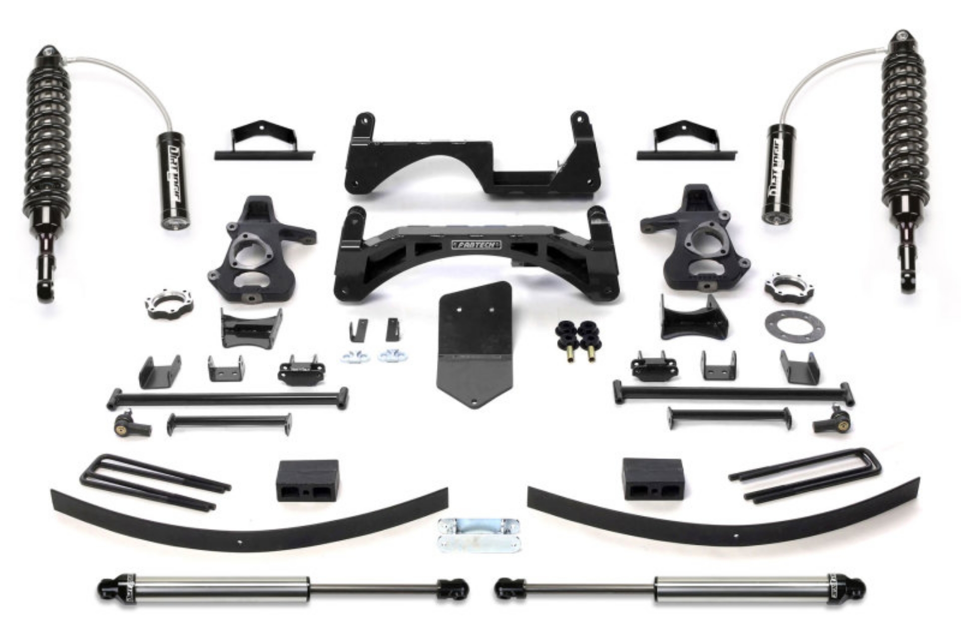 Picture of Fabtech 07-13 GM K1500 P-U w-o Autoride 4WD 6in Perf Sys w-Dlss 2-5 C-O Resi & Rr Dlss