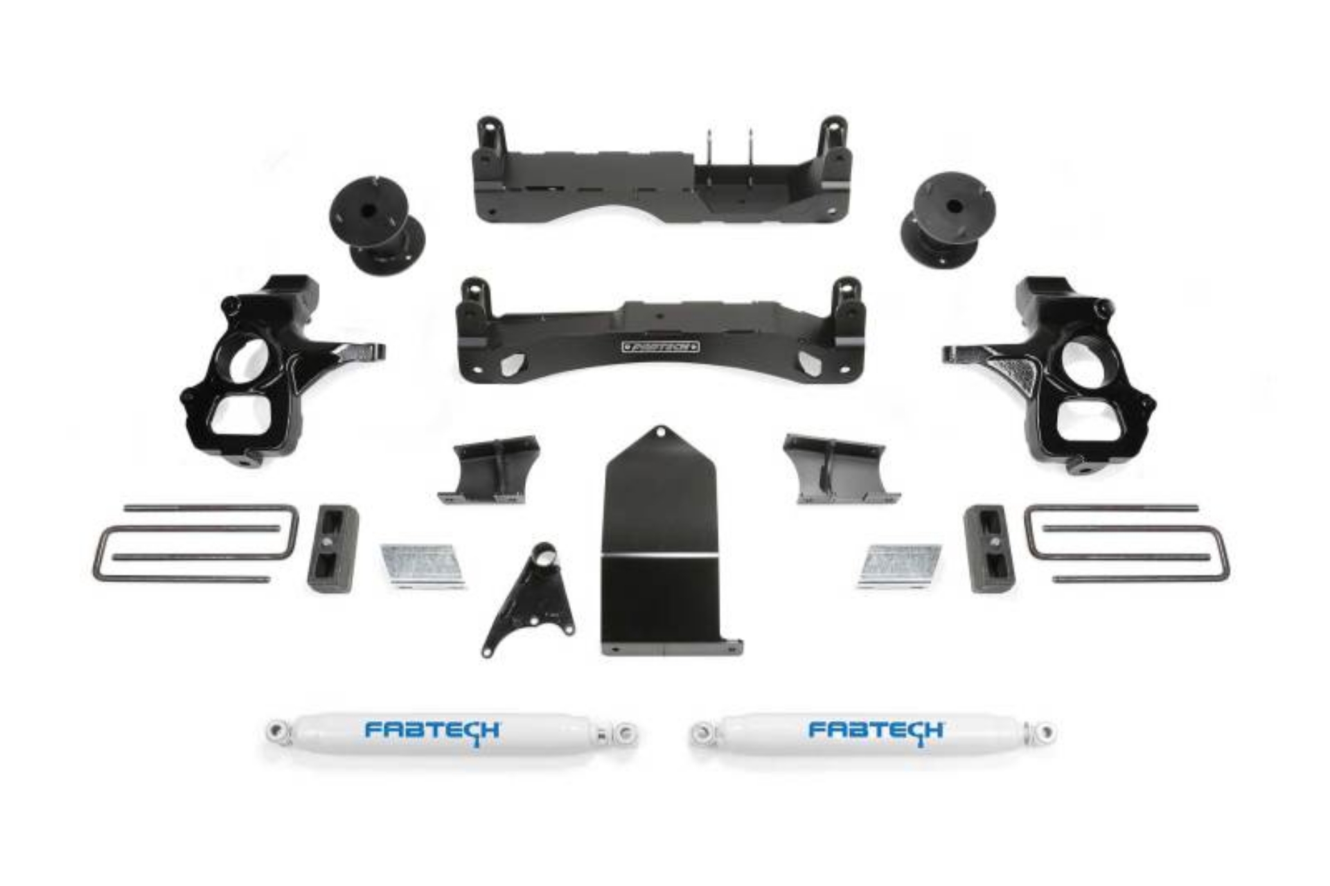 Picture of Fabtech 14-18 GM C-K1500 P-U w-oE Forg Stl UCA 4in Basic Sys w-Perf Shks
