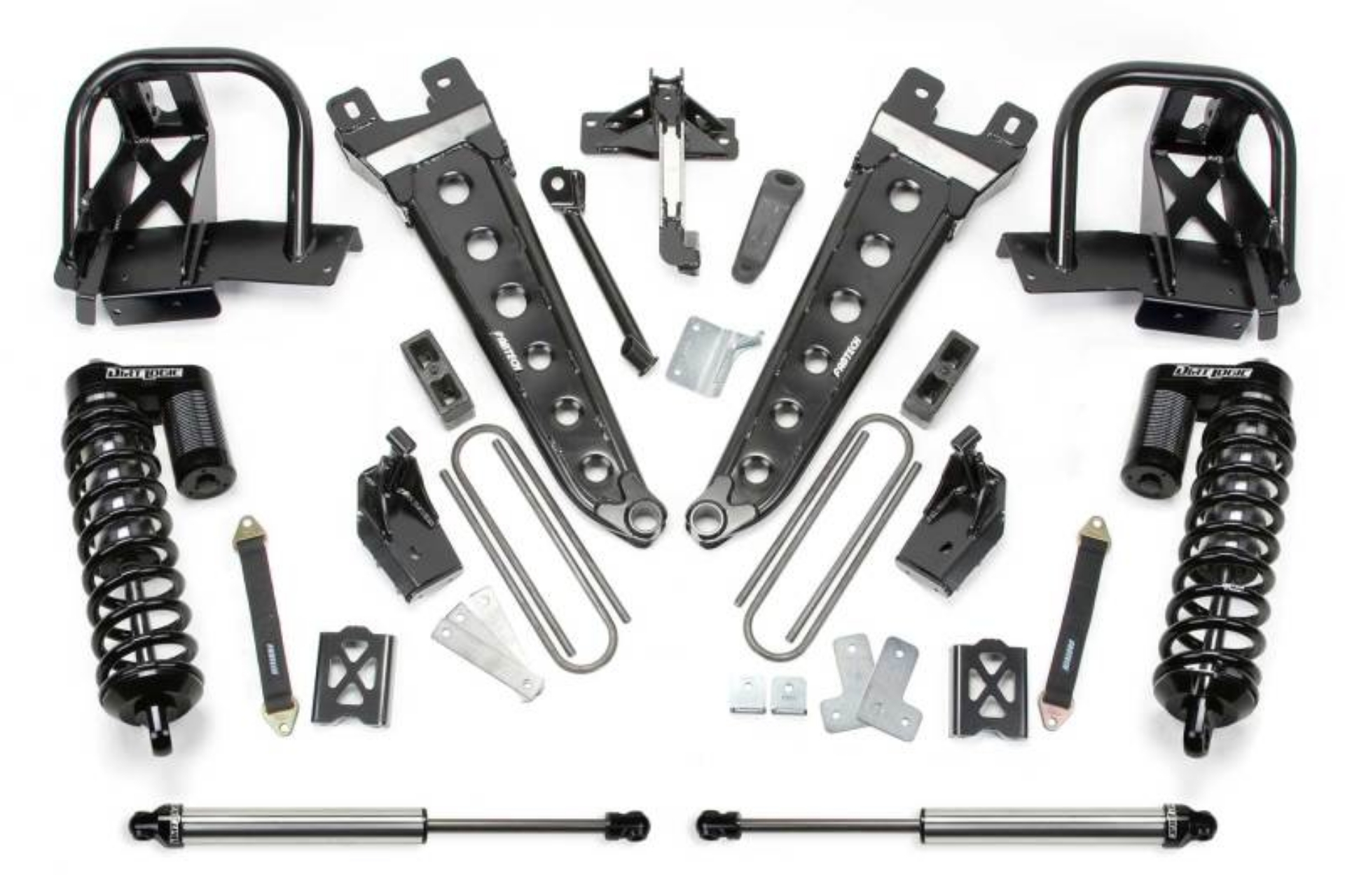 Picture of Fabtech 08-10 Ford F350 4WD 6in Rad Arm Sys w-Dlss 4-0 C-O& Rr Dlss